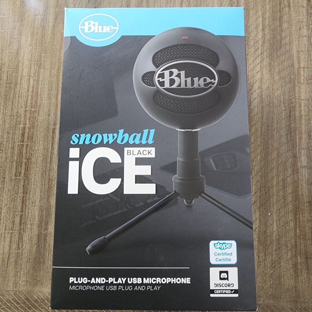 Blue Snowball Black iCE Plug And Play USB Microphone~ NEW (see Details)